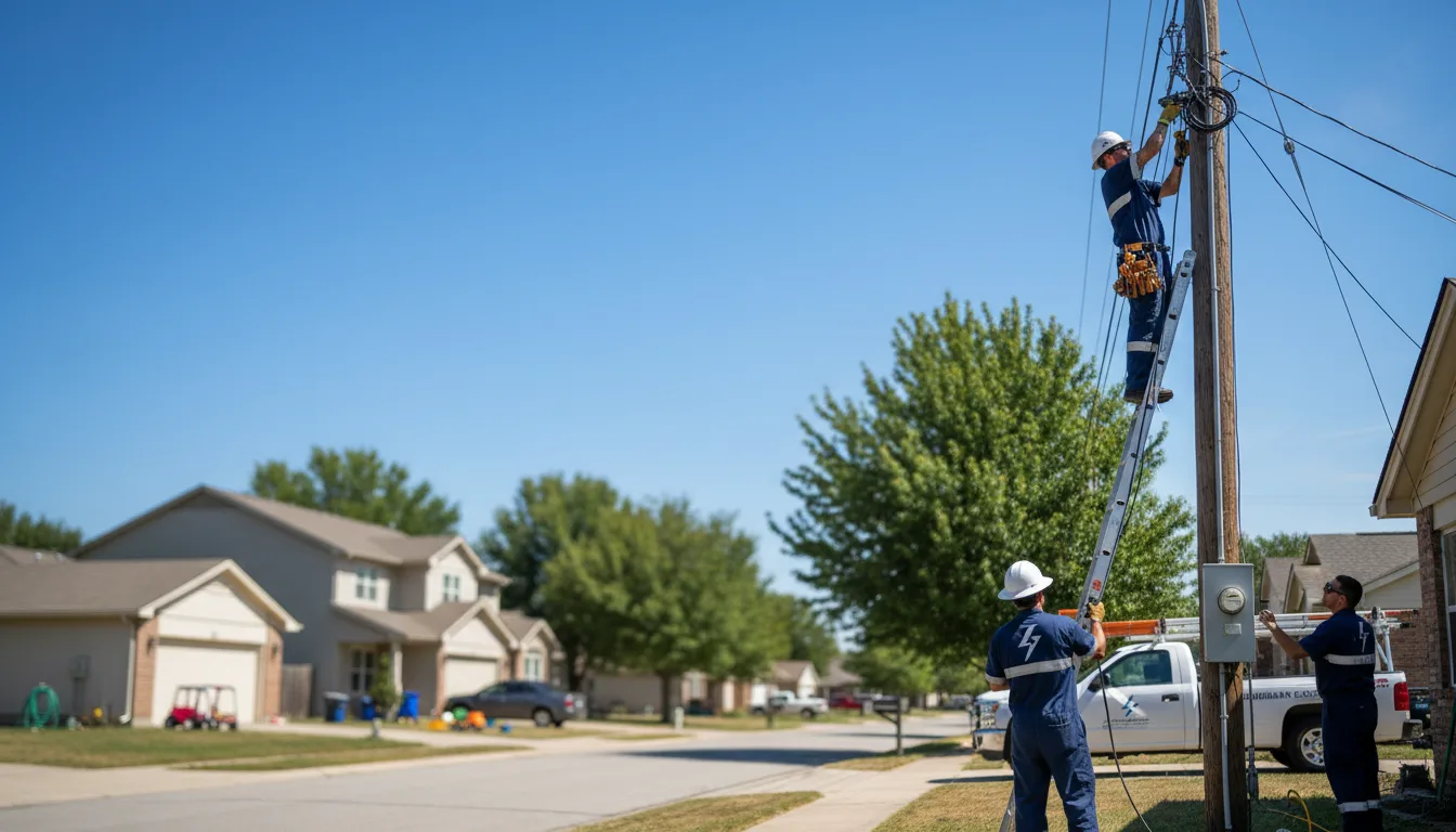 Residential electrician providing installation services in Cameron, IL